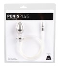 Mystim Plug & Play - Zestaw intymny ze stali nierdzewnej i silikonową rurką Penisplug
