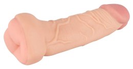 Nature Skin 2w1 - model anatomiczny z otworem, długość 21 cm, TPE Nature Skin