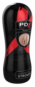 PDX Elite Vibrating Intimate System model z wymiennym rękawem 17,5 cm PDX