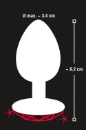 You2Toys Diamond Plug Medium czerwony kamień 8,2 cm aluminium You2Toys