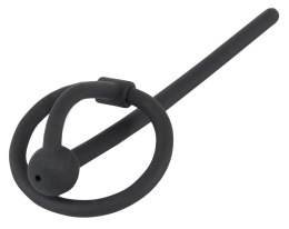 You2Toys Dylator z kulką i pierścieniem, silikonowy, czarny, 12 cm Penisplug