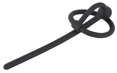 You2Toys Dylator z kulką i pierścieniem, silikonowy, czarny, 12 cm Penisplug