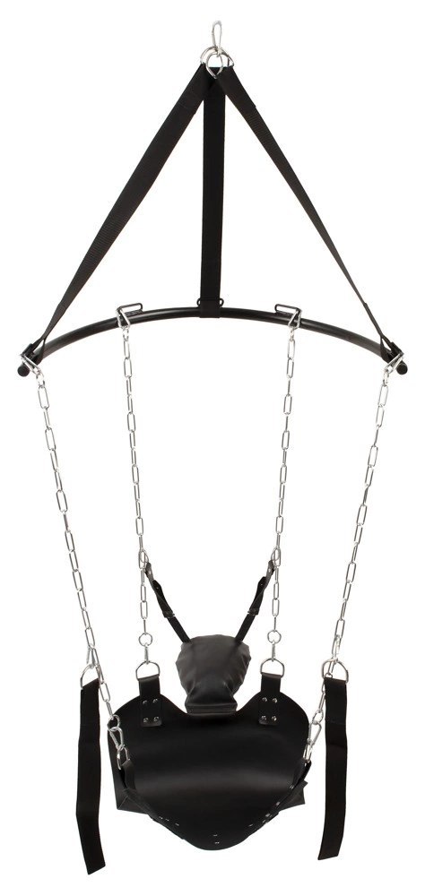 You2Toys Huśtawka Miłosna Swing - Regulowana, Skorzana, Czarna You2Toys