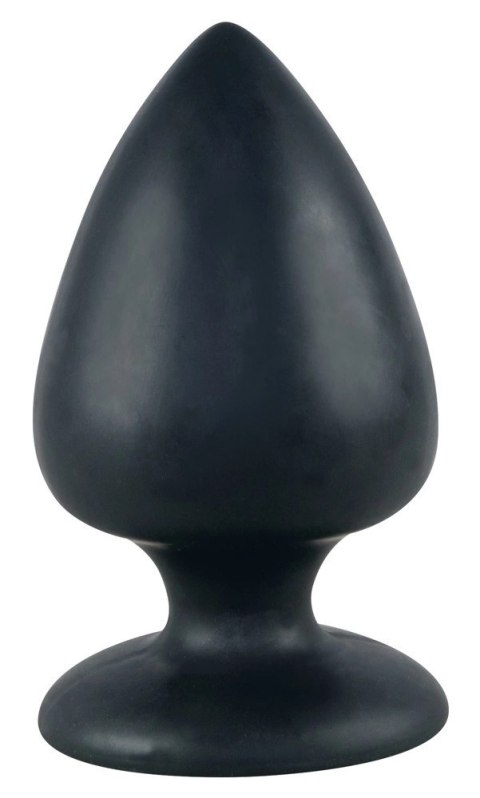 Black Velvets Korek anatomiczny XXL z przyssawką, silikon czarny 14cm Black Velvets