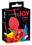 Colorful Joy Korek z Dekoracyjnym Kamieniem Szlachetnym Czerwony 7,2 cm Colorful Joy