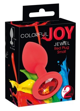 Colorful Joy Korek z Dekoracyjnym Kamieniem Szlachetnym Czerwony 7,2 cm Colorful Joy