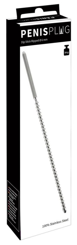 Mystim Plug Dilator ze stali nierdzewnej 24 cm, kulisty kształt Penisplug