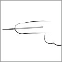 Mystim Plug Dilator ze stali nierdzewnej 24 cm, kulisty kształt Penisplug