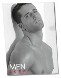 Orion Brand Kalendarz PIN-UP Mężczyźni 12 Miesięcy A3 czarno-biały Orion Brand