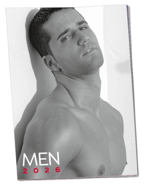 Orion Brand Kalendarz PIN-UP Mężczyźni 12 Miesięcy A3 czarno-biały Orion Brand