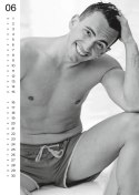 Orion Brand Kalendarz PIN-UP Mężczyźni 12 Miesięcy A3 czarno-biały Orion Brand