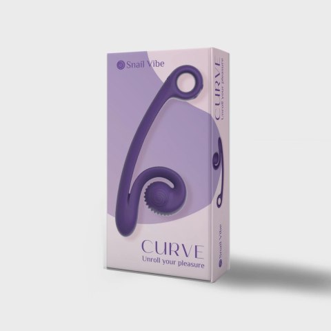 Snail Vibe Curve Fioletowy - Podwojny model z funkcją Slide'n'Roll Snail Vibe