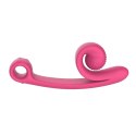 Snail Vibe Curve podwojny stymulator punktu G rożowy, 2 silniki, silikon Snail Vibe
