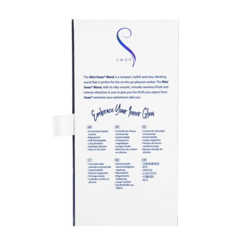 Swan Mini Swan Wand Glow Wand silikonowy, wodoodporny, pomarańczowy Swan