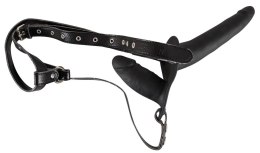 You2Toys Double Strap-On System silikonowy czarny regulowany You2Toys