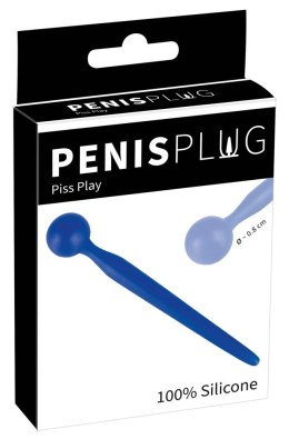 You2Toys Model Blue silikonowa sonda intymna z kulką 9,6 cm Penisplug
