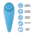 FeelzToys FemmeGasm Tapping & Tickling Vibrator turkusowy 6 trybow FeelzToys