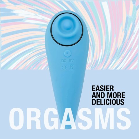 FeelzToys FemmeGasm Tapping & Tickling Vibrator turkusowy 6 trybow FeelzToys
