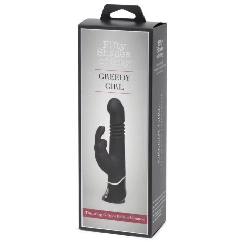 Fifty Shades of Grey Greedy Girl Rabbit G-Spot, pulsacyjny, czarny Fifty Shades of Grey