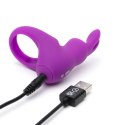 Happy Rabbit Fioletowy Pierścień Wibrujący USB z Etui Silikonowy Happy Rabbit