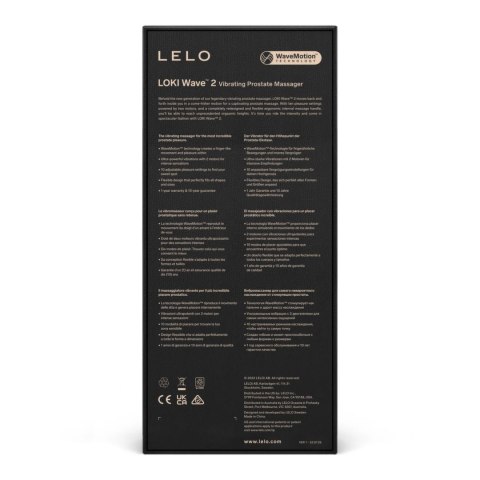 LELO Loki Wave 2 Base Blue - masażer z technologią WaveMotion, 12 trybow Lelo