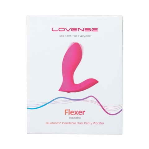 Lovense Flexer - Podwojny wibrator noszony, sterowany aplikacją, IPX7 Lovense