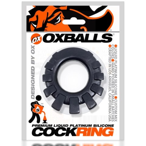 Oxballs Cock-Lug silikonowy pierścień anatomiczny czarny 33 mm Oxballs