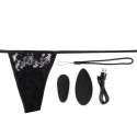 Screaming O My Secret Panty Set czarny - wibrujący model z pilotem The Screaming O