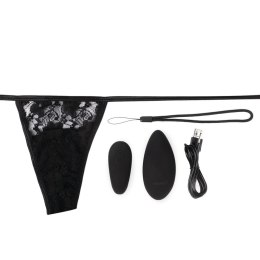 Screaming O My Secret Panty Set czarny - wibrujący model z pilotem The Screaming O