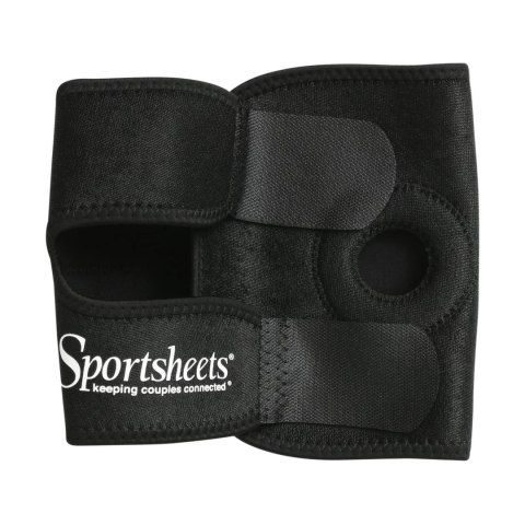 Sportsheets Thigh Strap On - Uprząż na udo, neoprenowa, czarna Sportsheets
