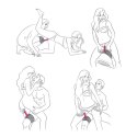 Sportsheets Thigh Strap On - Uprząż na udo, neoprenowa, czarna Sportsheets