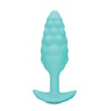 B-Vibe Texture Plug Bump Mint - wibrująca anatomiczna wtyczka silikonowa B-Vibe