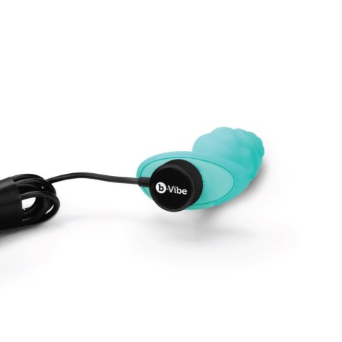 B-Vibe Texture Plug Bump Mint - wibrująca anatomiczna wtyczka silikonowa B-Vibe