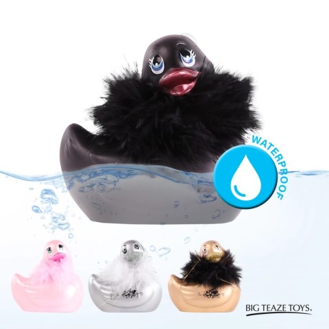 Big Teaze Toys I Rub My Duckie 2.0 Paris Black - wodoodporny masażer 7 trybow Big Teaze Toys