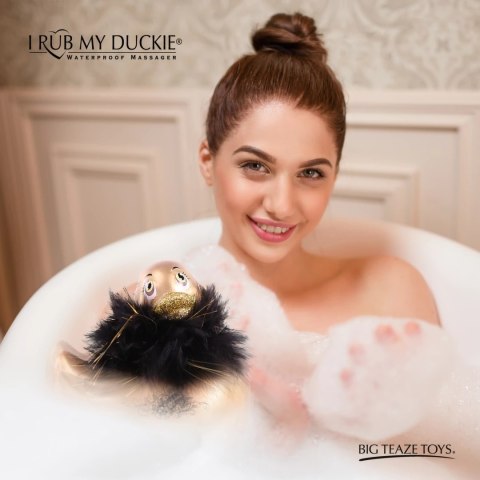 Big Teaze Toys I Rub My Duckie 2.0 Paris Gold - wodoodporny masażer 7 trybow Big Teaze Toys