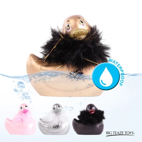 Big Teaze Toys I Rub My Duckie 2.0 Paris Gold - wodoodporny masażer 7 trybow Big Teaze Toys
