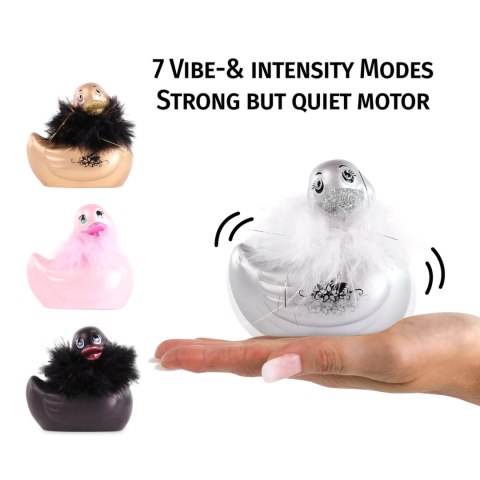 Big Teaze Toys I Rub My Duckie 2.0 Paris Silver masażer wodoodporny Big Teaze Toys
