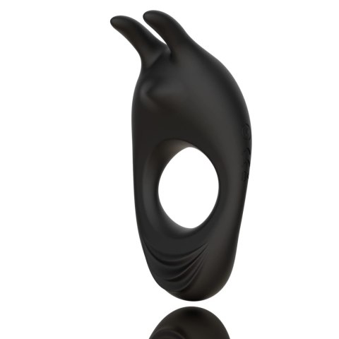 FeelzToys Zeus Black - Pierścień wibrujący z podwojnym napędem, czarny FeelzToys