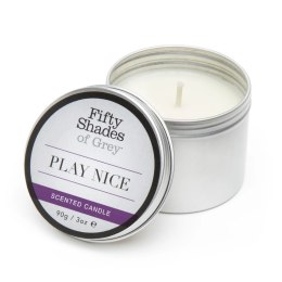 Fifty Shades of Grey Play Nice świeca do masażu waniliowa 90g Fifty Shades of Grey