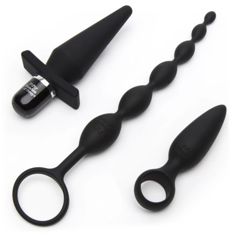 Fifty Shades of Grey Pleasure Overload Starter Kit 4-elementowy, czarny Fifty Shades of Grey