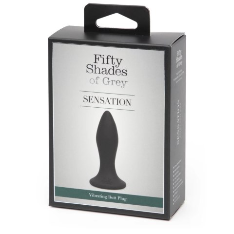 Fifty Shades of Grey Sensation - wibrująca sonda silikonowa, czarna Fifty Shades of Grey