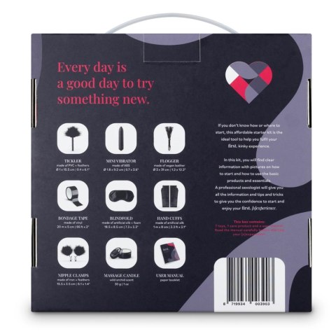 First. Kinky Experience Starter Set - Zestaw akcesoriow dla początkujących LoveBoxxx