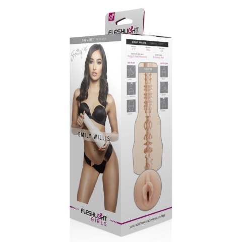 Fleshlight Girls Emily Willis Squirt - system anatomiczny SuperSkin Fleshlight