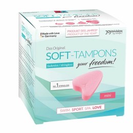 Joydivision Soft-Tampons Mini 3 szt. - Bezsznurkowe, ergonomiczne, Oeko-Tex Joydivision
