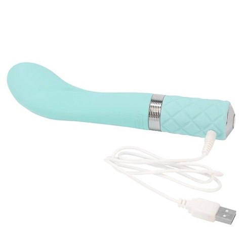 Pillow Talk Sassy Teal - elegancki model z ergonomiczną głowicą USB Pillow Talk