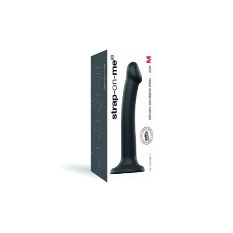 Strap-On-Me Bendable Dual Density Czarny M silikonowy model intymny Strap-On-Me