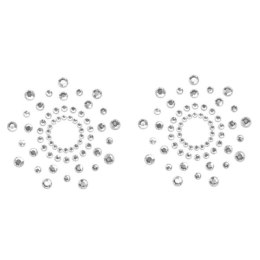 Bijoux Indiscrets Mimi Silver - dekoracyjna biżuteria na piersi, 2 szt. Bijoux Indiscrets