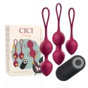 CICI Beauty Premium Zestaw 3 Kulek Kegla Wibrujących Pilot IPX7 USB CICI BEAUTY