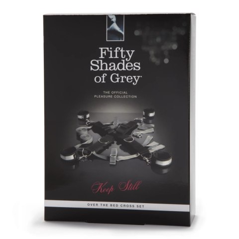 Fifty Shades of Grey Over the Bed Cross - Zestaw wiązań łożkowych regulowanych Fifty Shades of Grey