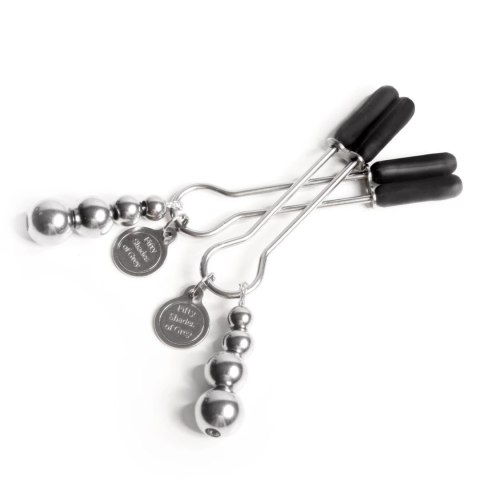 Fifty Shades of Grey The Pinch - zaciski regulowane z metalowym wykończeniem 8,3 cm Fifty Shades of Grey